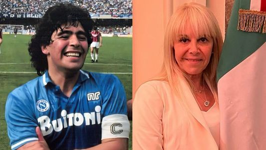 El emotivo posteo que Claudia Villafañe le dedicó a Diego Maradona por el Napoli campeón: El cielo...