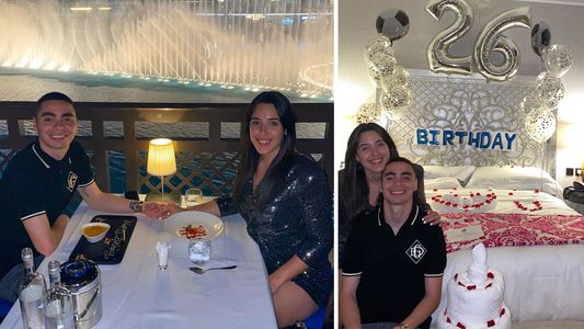El romántico cumpleaños de Miguel Almirón en Dubái