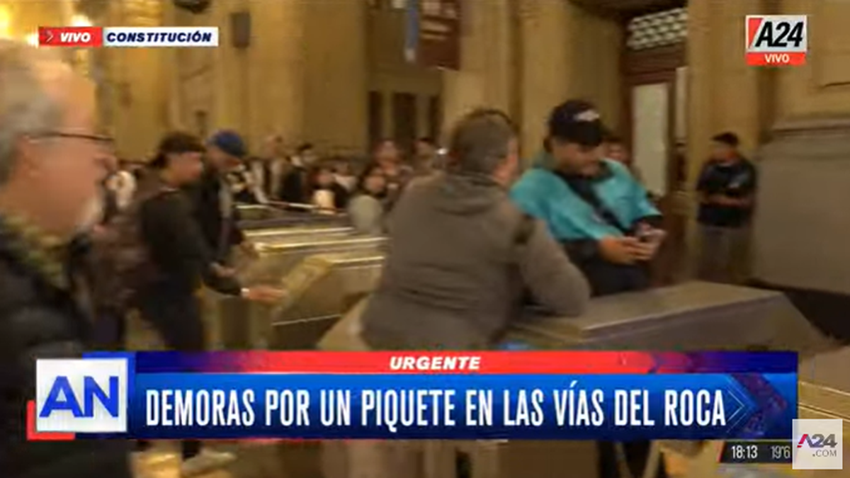 Cortaron las vías del tren Roca