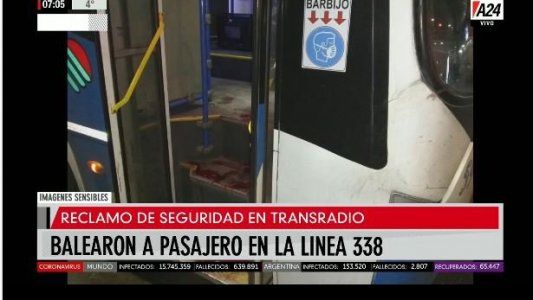 Un pasajero fue baleado en un colectivo de la línea 338 en La Plata