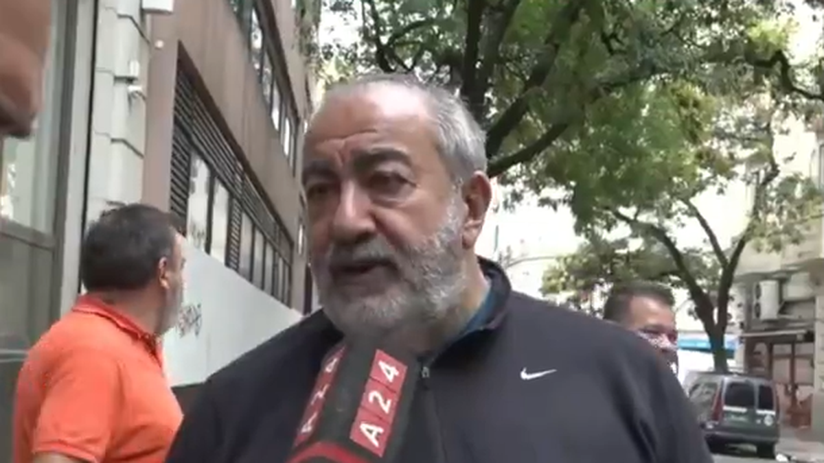 Héctor Daer opinó desde la marcha en el Congreso. (Foto: captura A24)