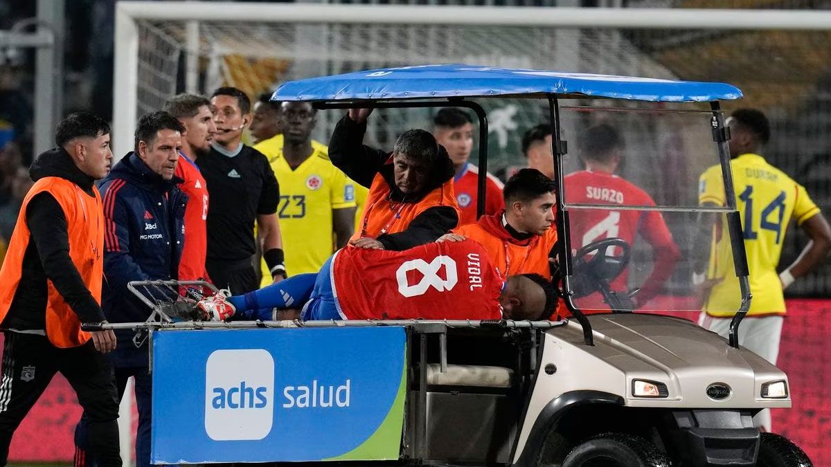 Arturo Vidal sufrió una dura lesión.