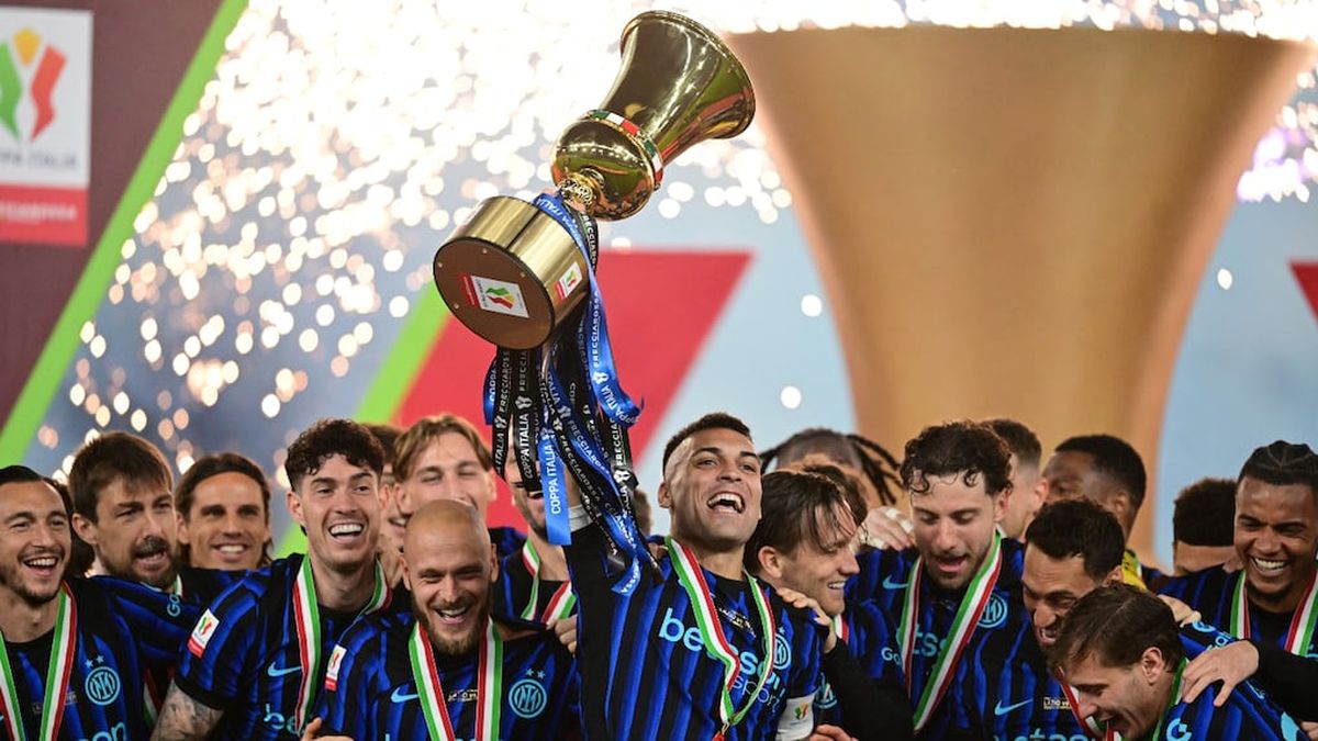 El Inter ganó la Copa Italia. 