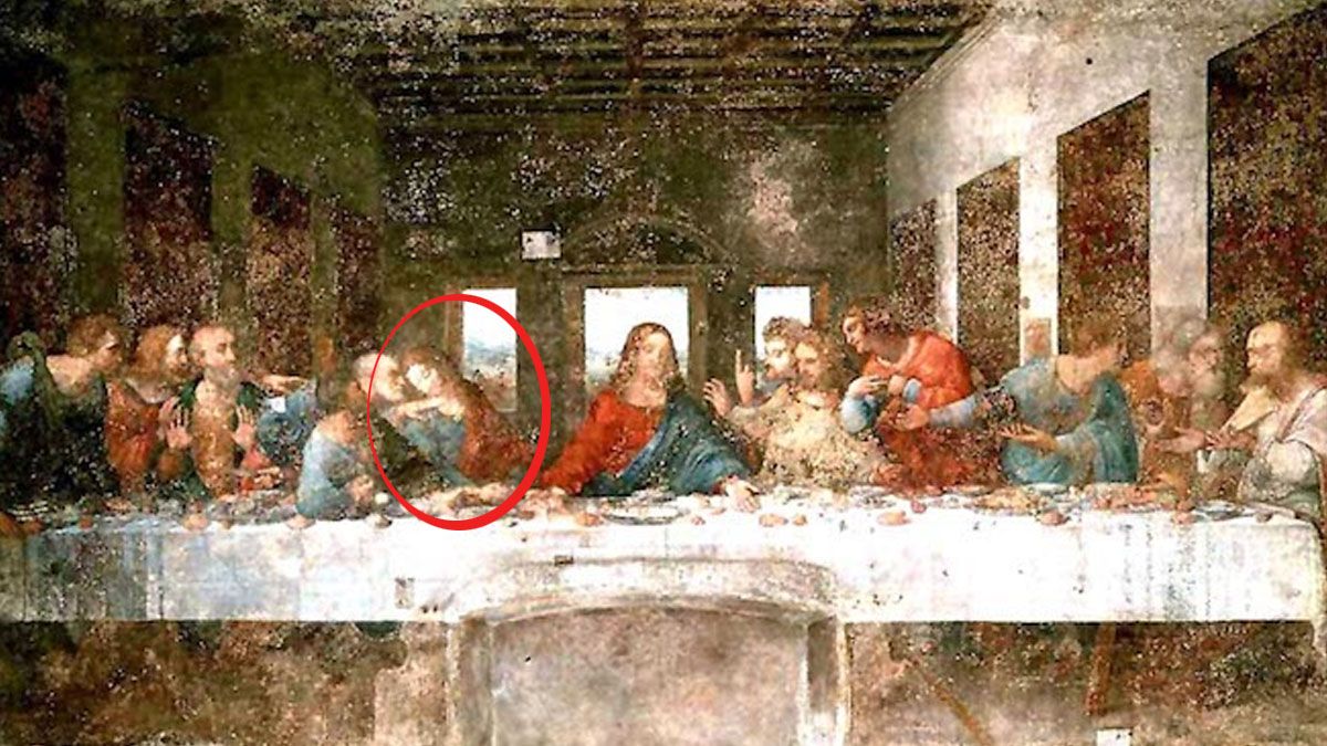 La última cena, de Leonardo da Vinci. Para el escritor Dan Brown, María Magdalena es uno de los apóstoles (Foto: gentileza My Modern Met).