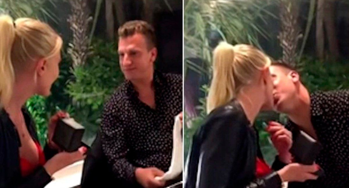 Maxi López le pidió casamiento a su novia.