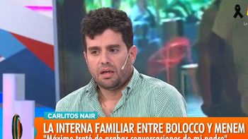 Carlos Nair le apuntó a Bolocco: Cecilia no quiere que tengamos relación con Máximo