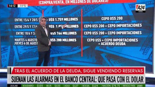 Suenan las alarmas en el Banco Central:¿Qué pasa con el dólar?