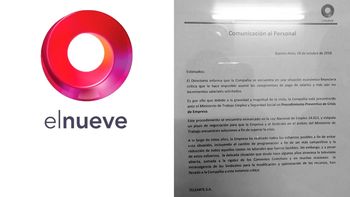 El Nueve, en situación financiera crítica: suspende el pago de sueldos e incrementos salariales