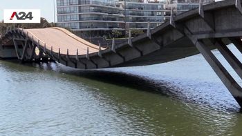 Horas cruciales: agoniza el emblemático y mítico puente de la Barra de Punta del Este