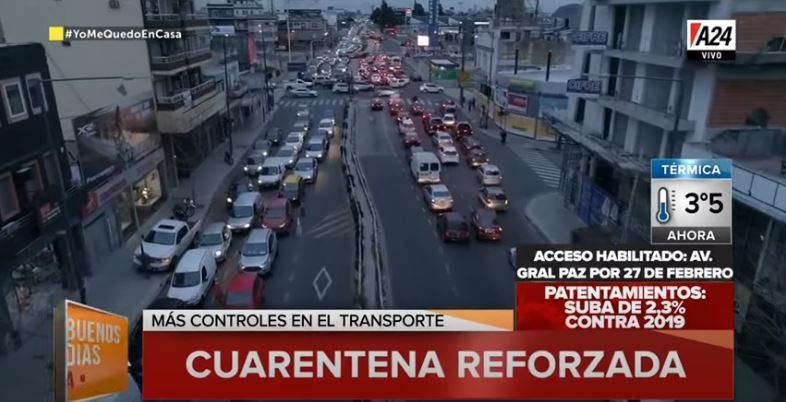 Arrancó la cuarentena estricta: los ingresos a la Ciudad a puro infierno