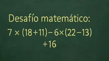 Desafío matemático: ¿en cuánto tiempo podés resolver el ejercicio?
