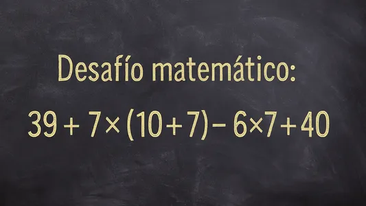 Desafío matemático: ¿en cuánto tiempo lográs resolverlo?