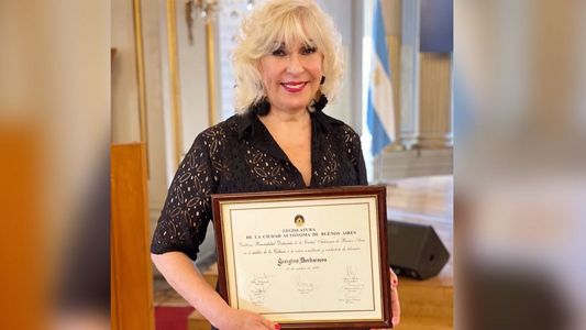 Georgina Barbarossa fue nombrada Personalidad Destacada de la Cultura: Soy una persona muy afortunada