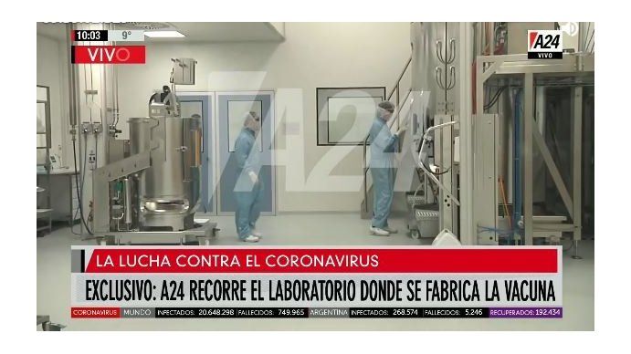 A24 recorrió el laboratorio que producirá la vacuna de Oxford contra el COVID-19