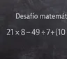 Desafío matemático: ¿en cuánto tiempo lo resolvés?