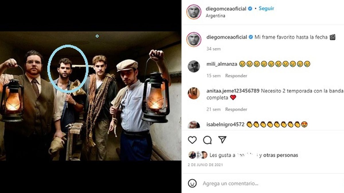 Diego Domínguez en una de las escenas de ATAV, la exitosa ficción de PolKa que la rompió durante 2019 en la tv argentina. 