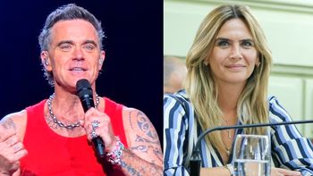 La pícara respuesta de Amalia Granata al guiño de Robbie Williams en su show: Es que yo soy...