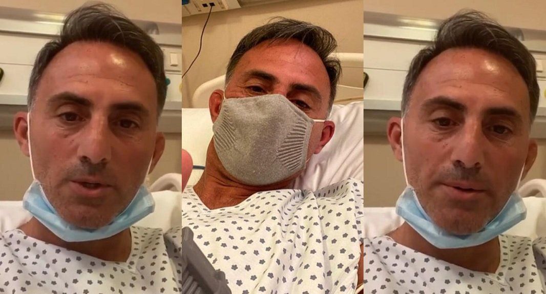 Diego Latorre fue internado por un cuadro de neumonía leve y fiebre alta tras su contagio de Covid-19