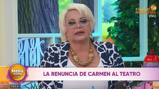 Carmen Barbieri lloró y explicó por qué se bajó de la obra
