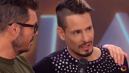 El llanto de Rodrigo Tapari en su debut en La Academia