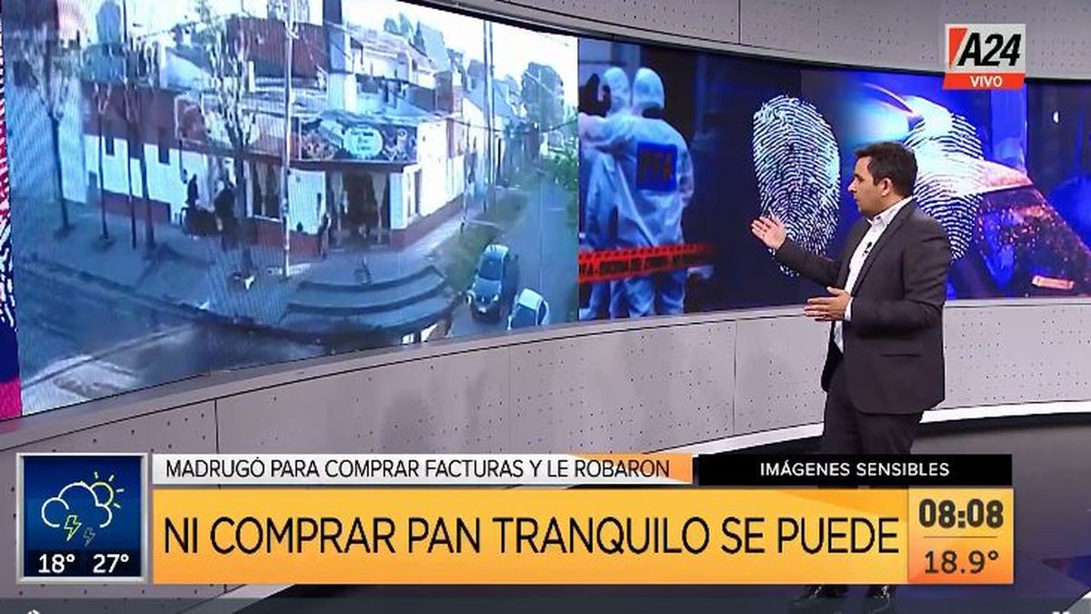 San Francisco Solano: ni el pan se puede comprar sin que te roben. (Captura de Tv)