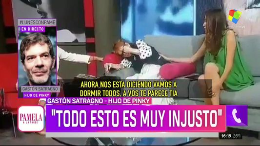Gastón Satragno, el hijo de Pinky sobre el video de su madre: “Es muy injusto esto”