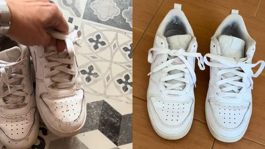 Increíble revelación: El truco que está rompiendo internet para zapatillas BLANCAS IMPECABLES