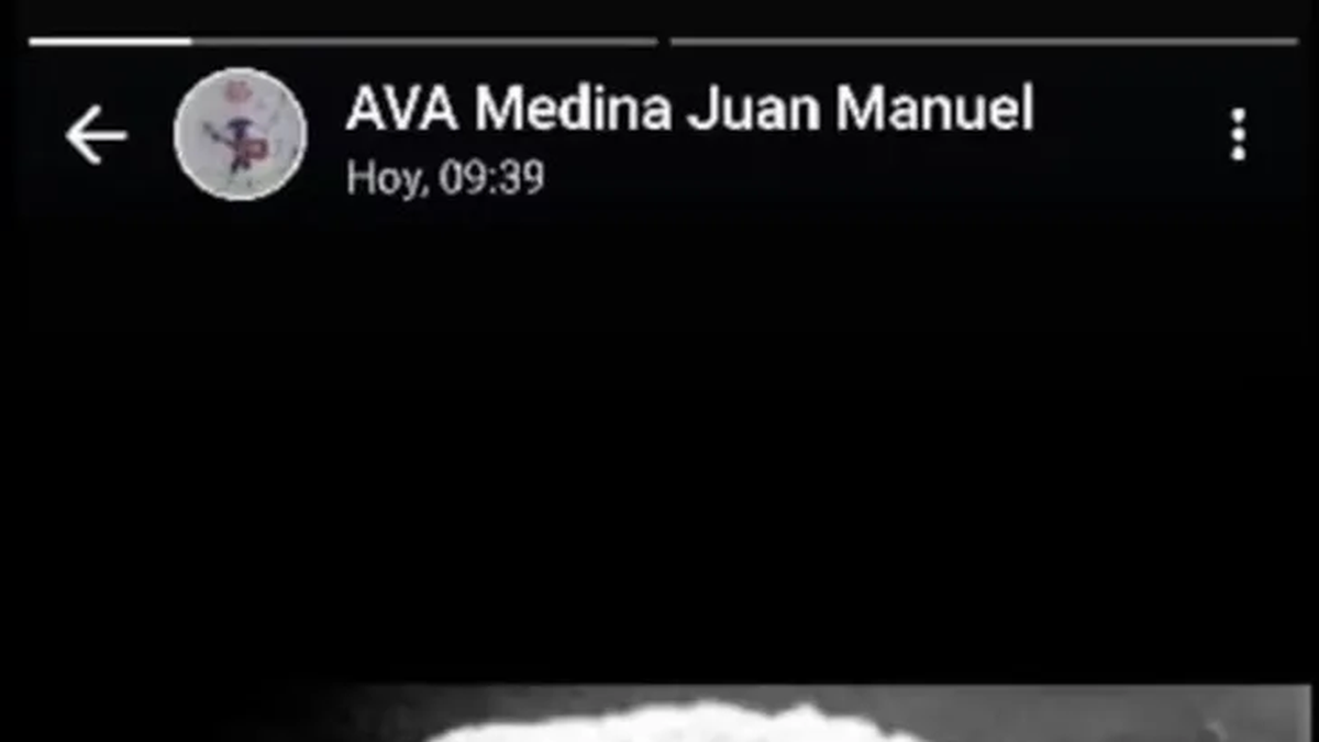 El horario del &uacute;ltimo posteo que ten&iacute;a la imagen de una explosi&oacute;n nuclear. (Foto: &Aacute;mbito)