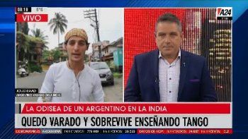Efecto pandemia: cómo se rebusca la vida un varado argentino en la India