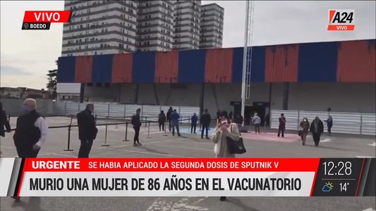 Una mujer de 86 años murió luego de recibir la segunda dosis de la Sputnik V