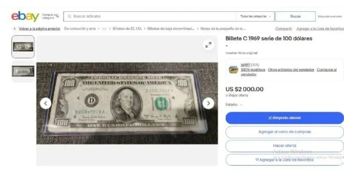 PAGAN con 2 mil d&oacute;lares al feliz y SUERTUDO due&ntilde;o de este billete de 100 d&oacute;lares