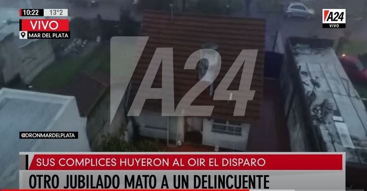 Mar del Plata: otro jubilado mató a un delincuente que intentaba robar en su casa
