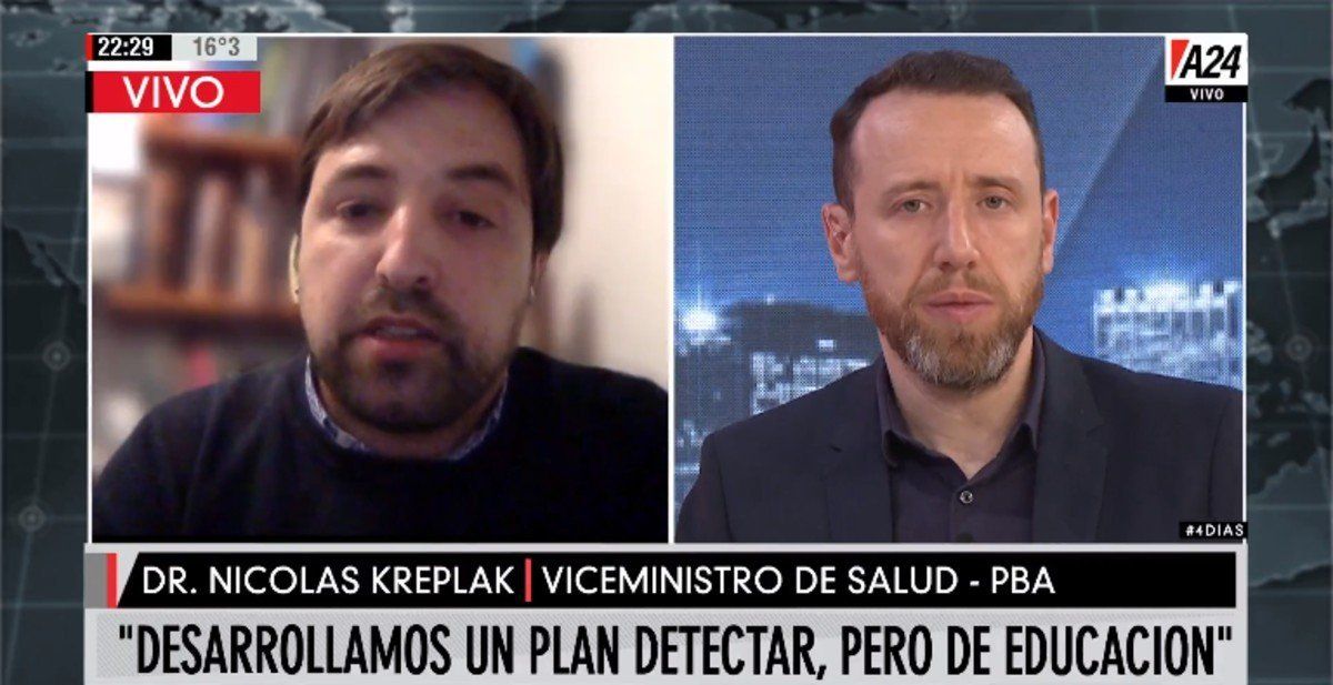Kreplak sobre las clases: Desarrollamos un plan detectar, pero de educación