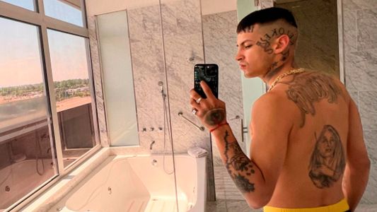 Se filtró un video de L-Gante con una morocha en un hotel