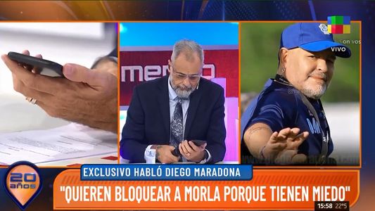 Diego Maradona y el fuerte audio que le envió a Jorge Rial: Están cagados