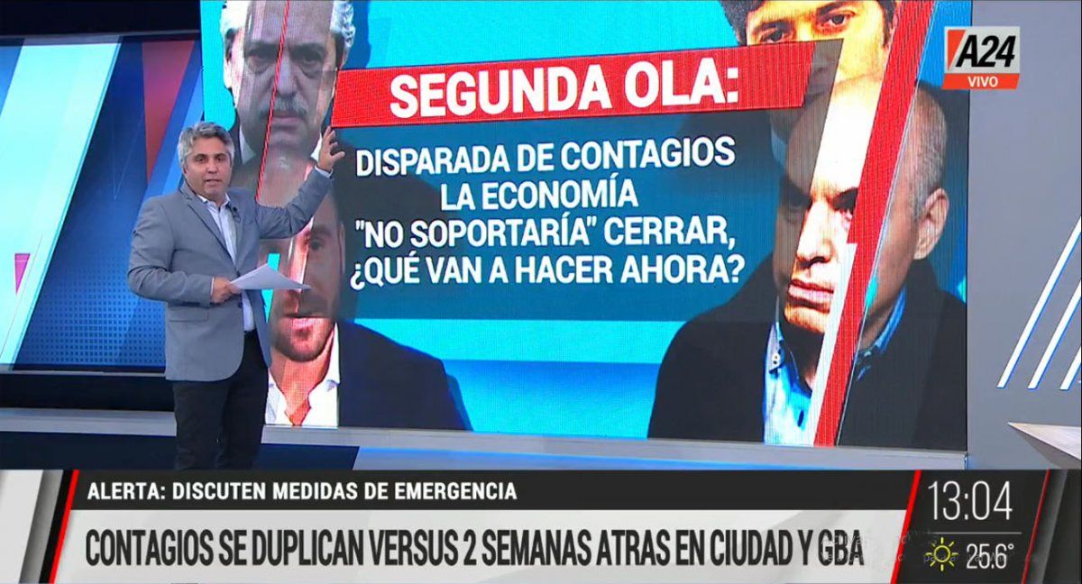 Martín Guzmán precisó que no hay posibilidad de volver a cerrar la economía como en 2020 (Foto: Captura de TV)