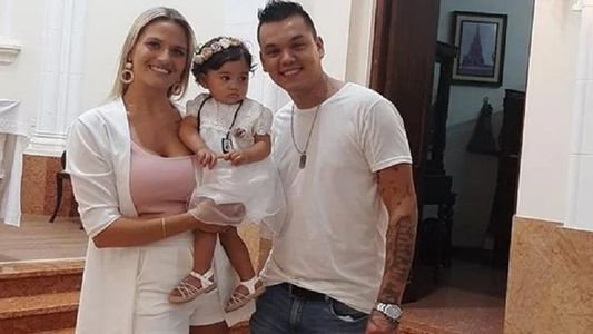 Brian Lanzelotta bautizó a su hija Roma: Qué hermoso es ser papá