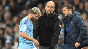 Agüero no se recuperó de una lesión muscular y se perderá un partido trascendental de Manchester City