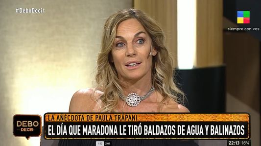 Paula Trapani y el día que Maradona atacó a la prensa a balinazos