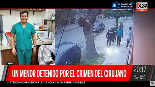 Crimen del cirujano en Morón: detuvieron a joven de 17 años y buscan a otro de 16
