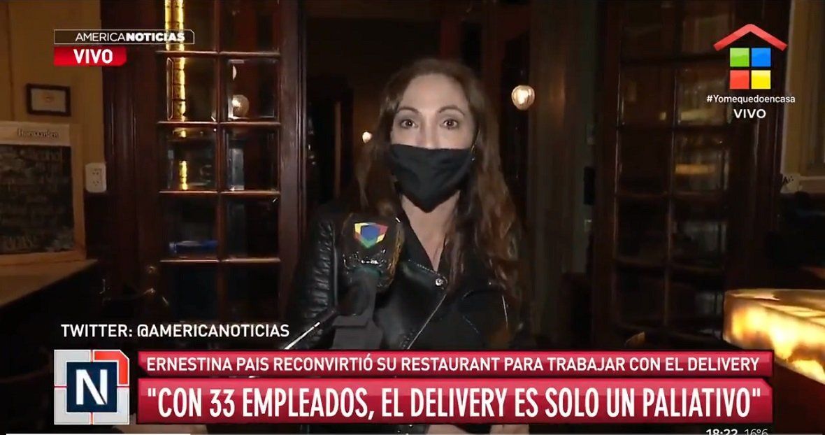 Ernestina Pais reconvirtió su restaurante en un delivery: La gastronomía está pasando un momento dramático