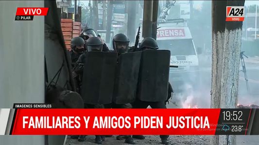 Piedrazos y palazos en la marcha que pide justicia por Braian, joven asesinado por una patota en Pilar
