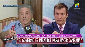 Para Duhalde, el Gobierno se apresuró con los 10 puntos: Hay que hacerlo después de que se presente a los candidatos
