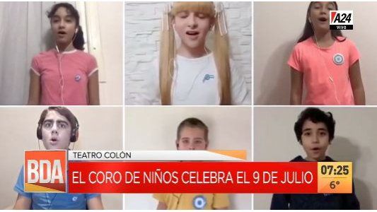 El Coro de Niños del Teatro Colón celebró la independencia
