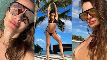 Pampita mostró su pancita en bikini, en medio de rumores de embarazo: Piense en positivo