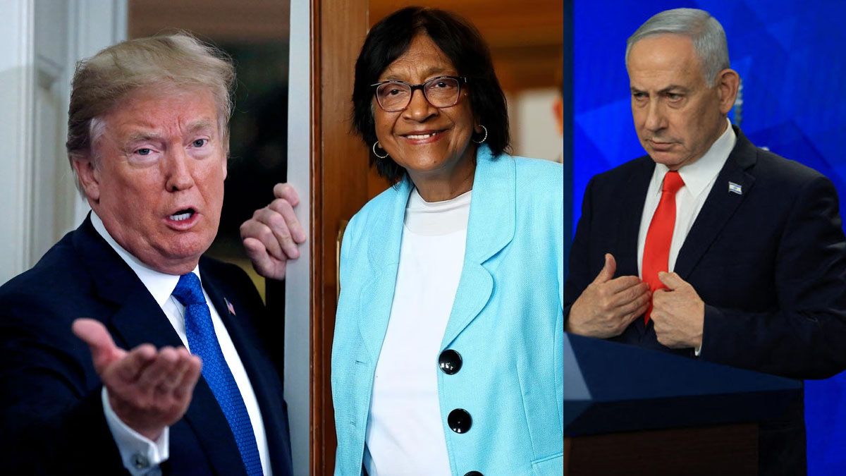 &nbsp;Navi Pillay al enterarse de ser la ganadora del Nobel de la Paz chicaneó a Trump y se ganó la furia de Netanyahu. (Foto: A24.com)