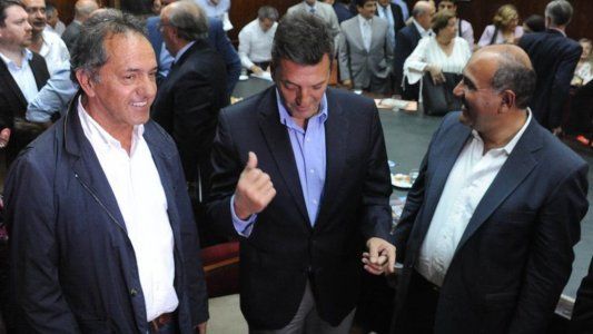 Manzur juntó a Massa, Pichetto y Scioli y fue el “maestro de ceremonias” del 17 de Octubre