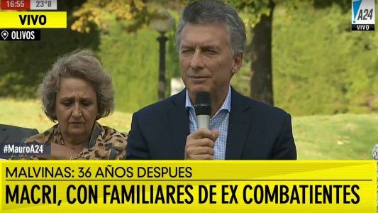 Macri a los familiares de los caídos en Malvinas: Vamos a seguir reclamando lo que nos pertenece