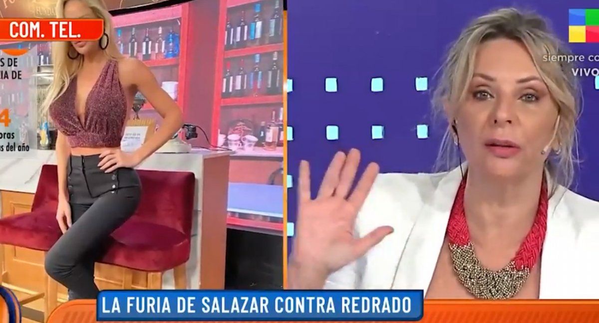 Luciana Salazar se enojó con Evelyn Von Brocke en Intrusos