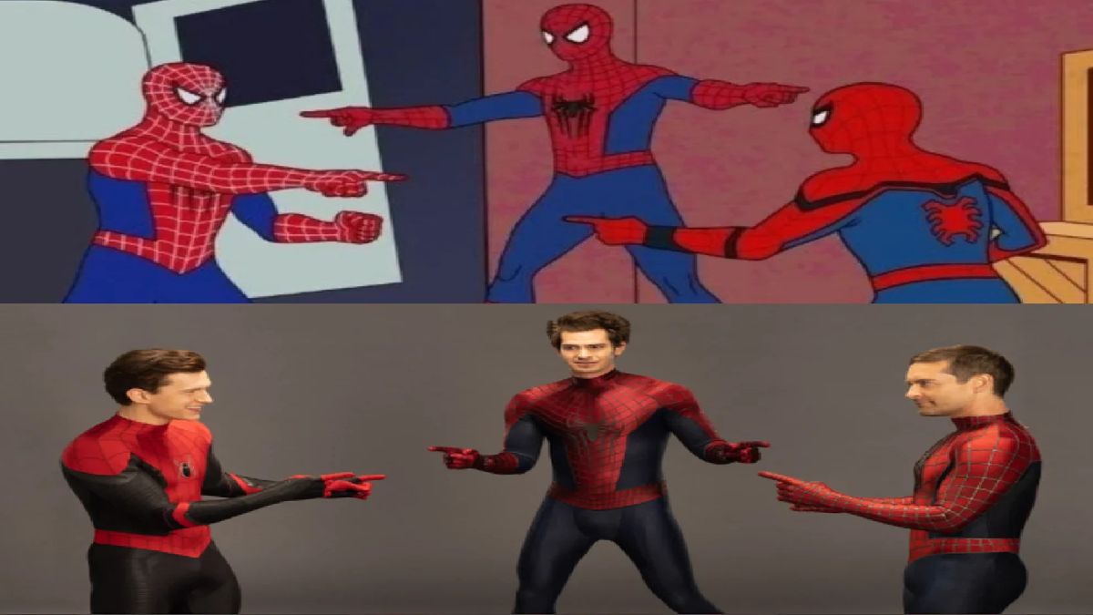 Tom Holland, Andrew Gardfield y Tobey Maguire recrearon el famoso meme de  Spiderman